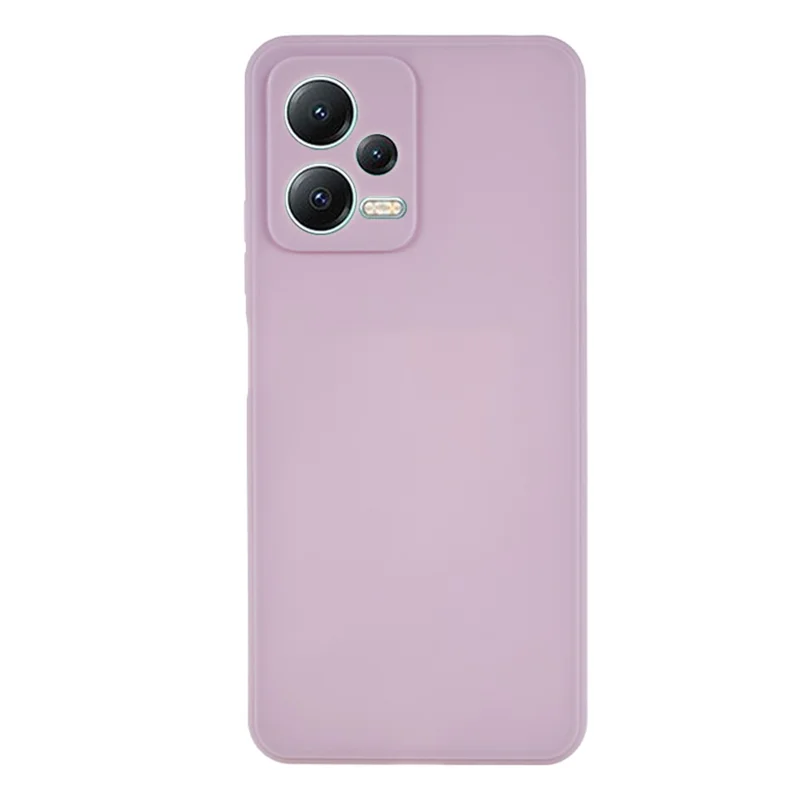 Straight Edge Phone Case for Xiaomi Redmi Note 12 5G (India) / Poco X5 5G , Soft TPU Precise Cutout Anti-Scratch Cover - Light Purple