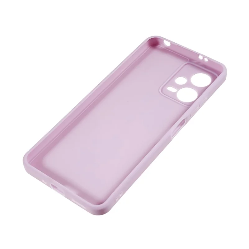 Straight Edge Phone Case for Xiaomi Redmi Note 12 5G (India) / Poco X5 5G , Soft TPU Precise Cutout Anti-Scratch Cover - Light Purple