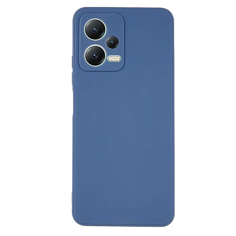 Straight Edge Phone Case for Xiaomi Redmi Note 12 5G (India) / Poco X5 5G , Soft TPU Precise Cutout Anti-Scratch Cover - Lavender Grey