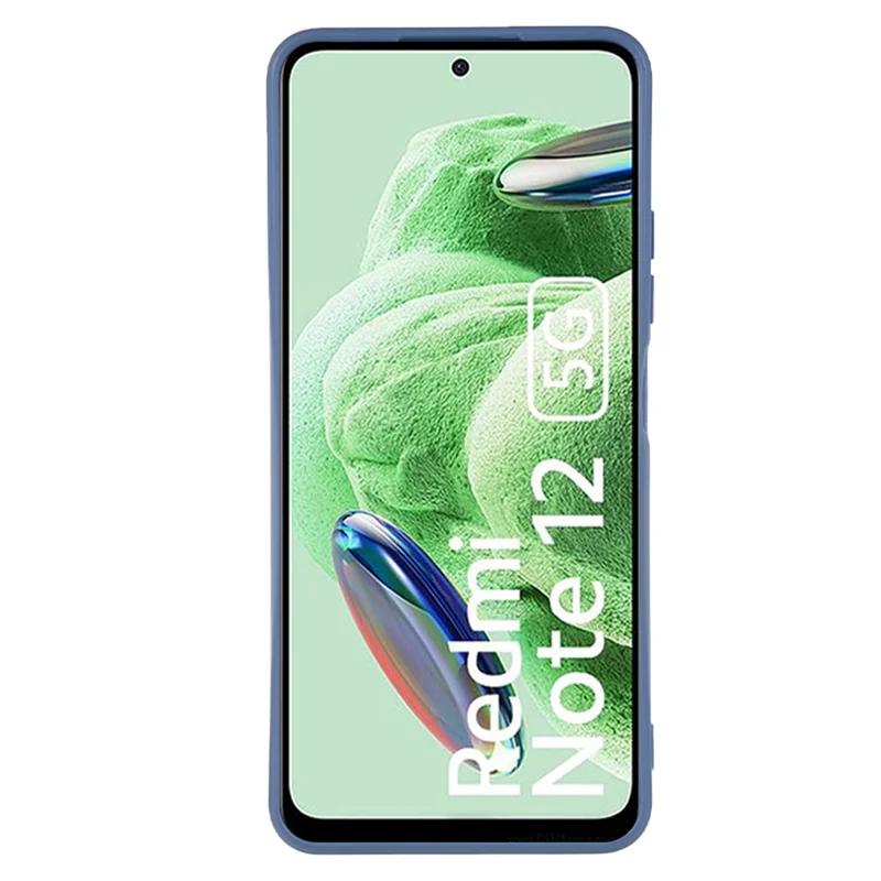 Straight Edge Phone Case for Xiaomi Redmi Note 12 5G (India) / Poco X5 5G , Soft TPU Precise Cutout Anti-Scratch Cover - Lavender Grey