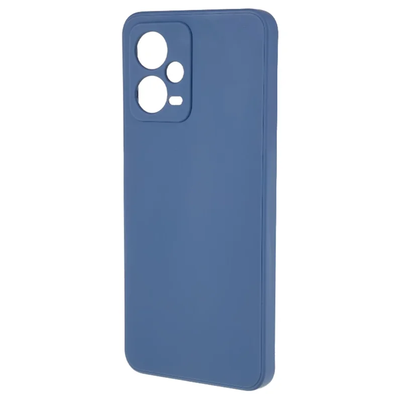 Straight Edge Phone Case for Xiaomi Redmi Note 12 5G (India) / Poco X5 5G , Soft TPU Precise Cutout Anti-Scratch Cover - Lavender Grey