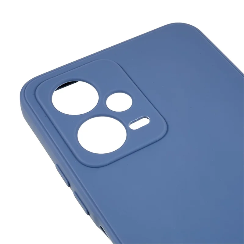 Straight Edge Phone Case for Xiaomi Redmi Note 12 5G (India) / Poco X5 5G , Soft TPU Precise Cutout Anti-Scratch Cover - Lavender Grey