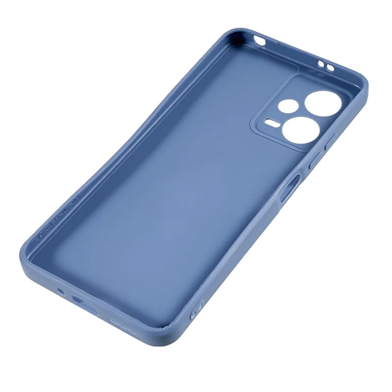Straight Edge Phone Case for Xiaomi Redmi Note 12 5G (India) / Poco X5 5G , Soft TPU Precise Cutout Anti-Scratch Cover - Lavender Grey