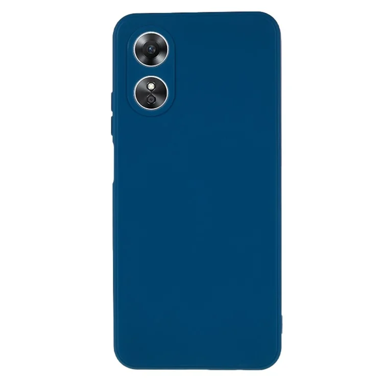 Per Oppo A17 4G TPU Custodia con bordi dritti Protezione Precisa per la fotocamera - Zaffiro