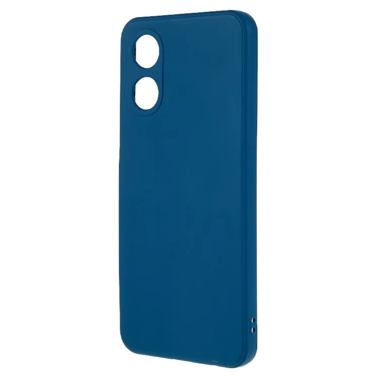 Per Oppo A17 4G TPU Custodia con bordi dritti Protezione Precisa per la fotocamera - Zaffiro