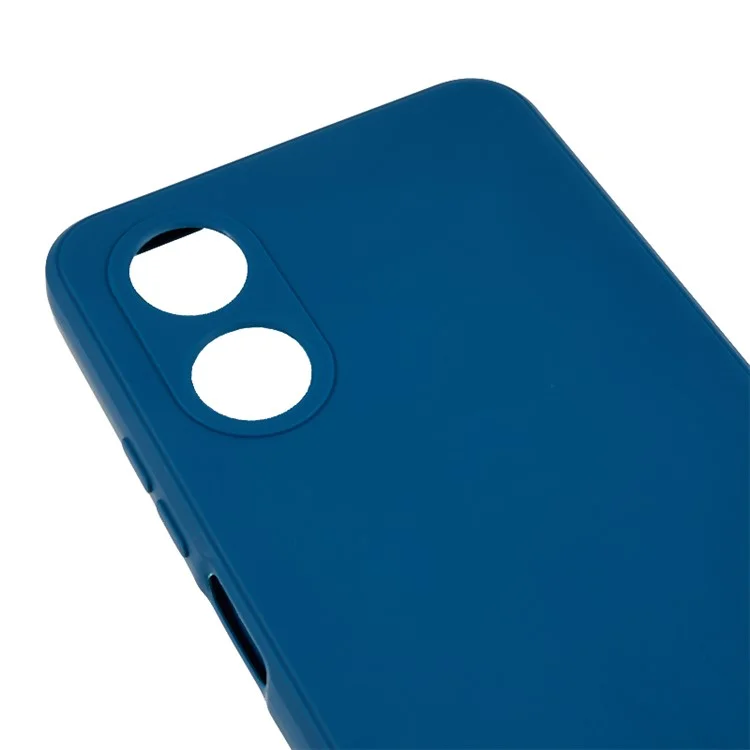 Per Oppo A17 4G TPU Custodia con bordi dritti Protezione Precisa per la fotocamera - Zaffiro