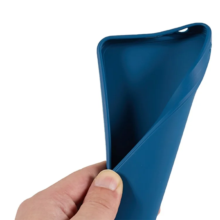 Per Oppo A17 4G TPU Custodia con bordi dritti Protezione Precisa per la fotocamera - Zaffiro