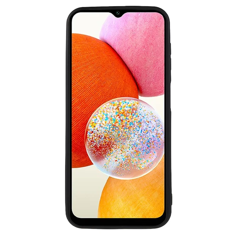 TPU Phone Case for Samsung Galaxy A14 5G / 4G , Straight Edge Design Precise Cutout Protective Cover - Black