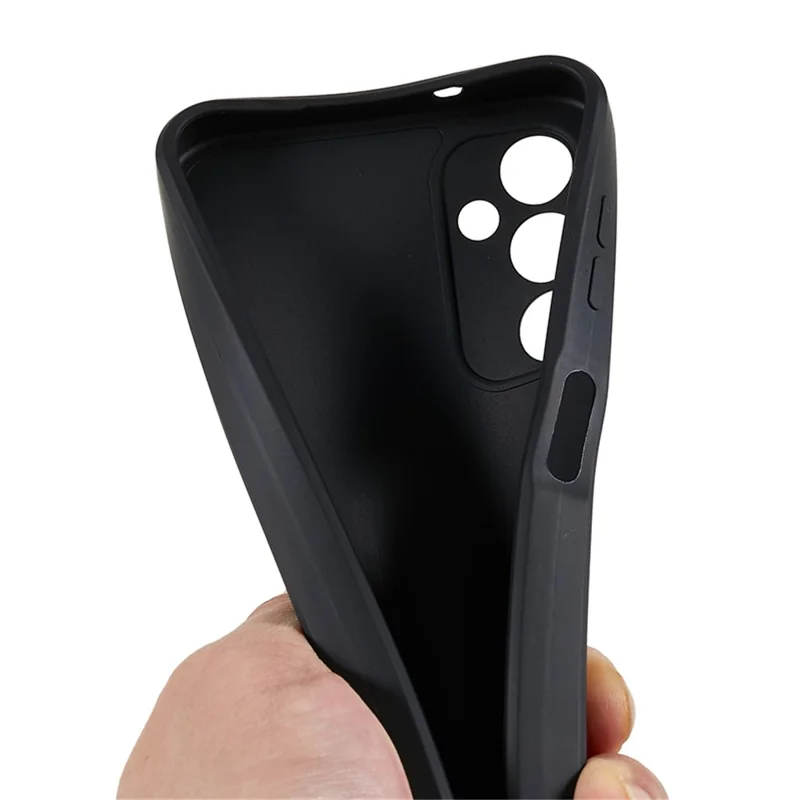 TPU Phone Case for Samsung Galaxy A14 5G / 4G , Straight Edge Design Precise Cutout Protective Cover - Black