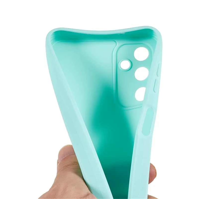 TPU Phone Case for Samsung Galaxy A14 5G / 4G , Straight Edge Design Precise Cutout Protective Cover - Baby Blue