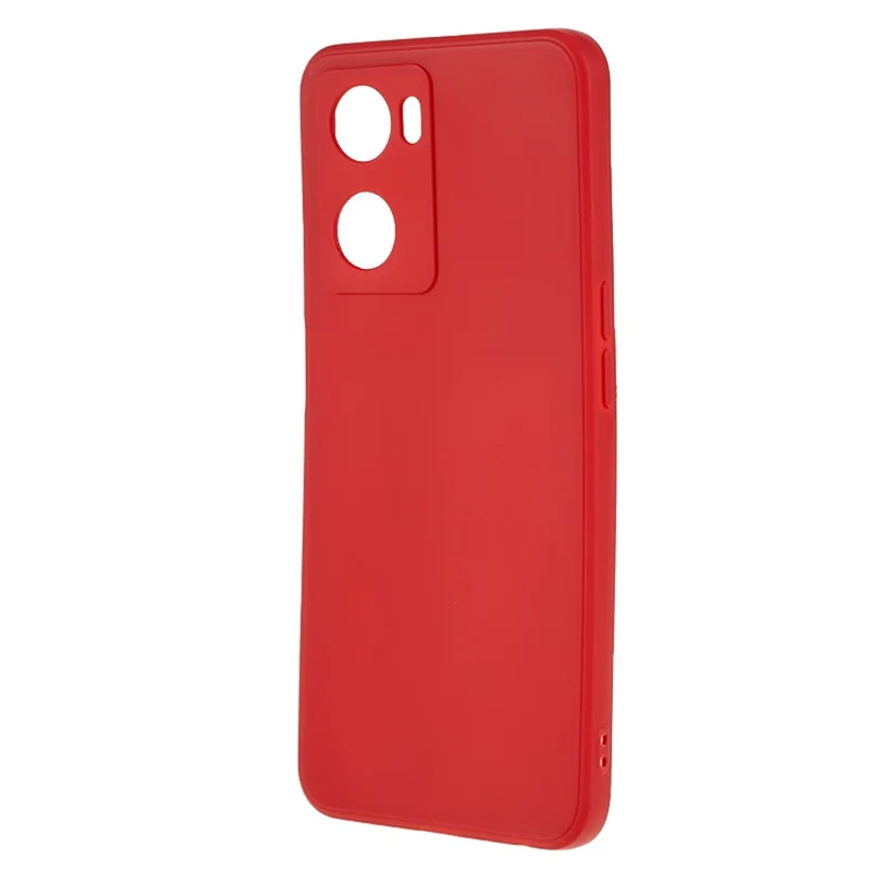Para Oppo A57 4G Straight Edge Soft TPU Case Precise Cutout Anti-scratch Phone Cover - Vermelho