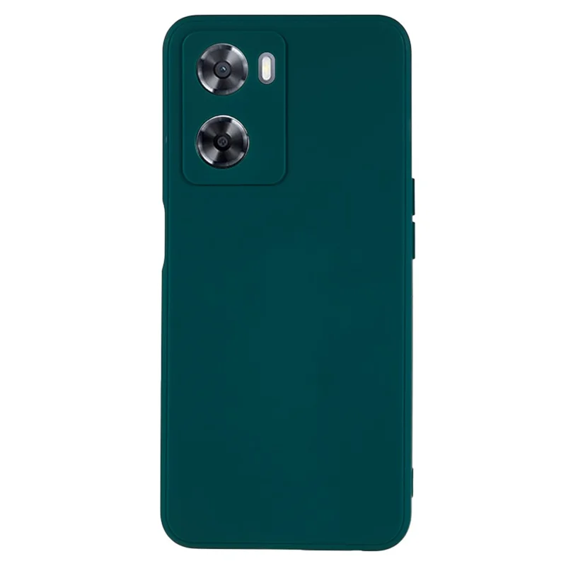 For Oppo A57 4G Straight Edge Soft TPU Case Precise Cutout Anti-scratch Phone Cover - Army Green