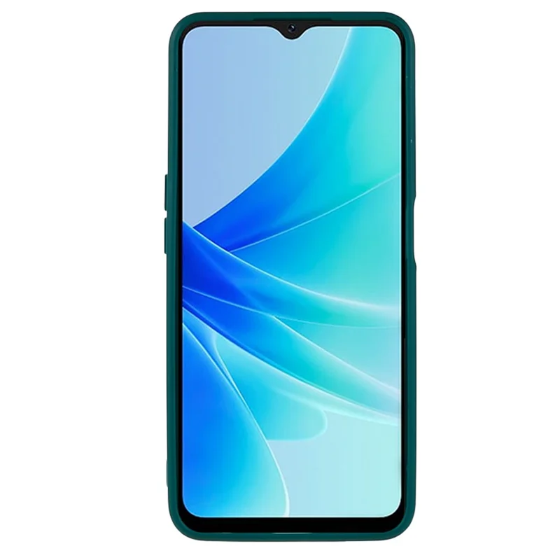 For Oppo A57 4G Straight Edge Soft TPU Case Precise Cutout Anti-scratch Phone Cover - Army Green