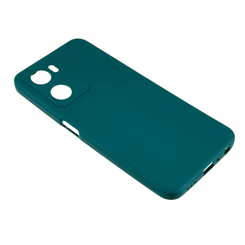 For Oppo A57 4G Straight Edge Soft TPU Case Precise Cutout Anti-scratch Phone Cover - Army Green