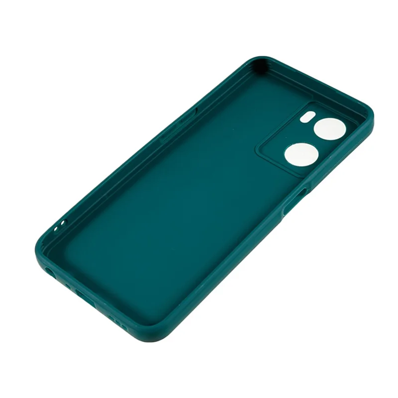 For Oppo A57 4G Straight Edge Soft TPU Case Precise Cutout Anti-scratch Phone Cover - Army Green