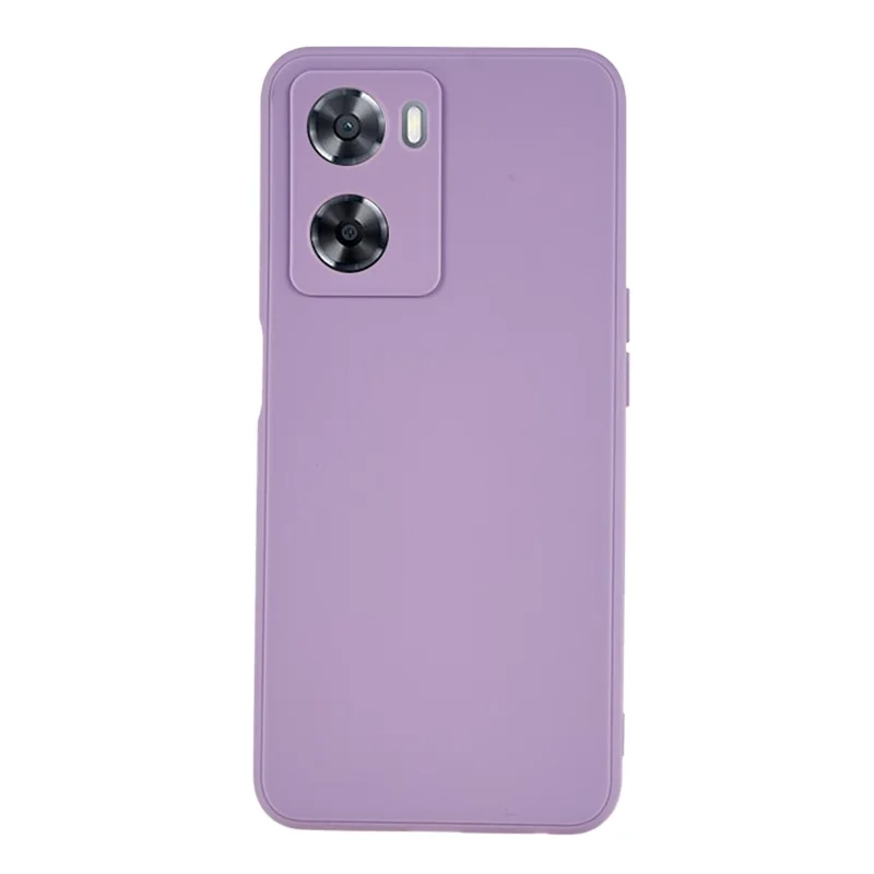 For Oppo A57 4G Straight Edge Soft TPU Case Precise Cutout Anti-scratch Phone Cover - Light Purple