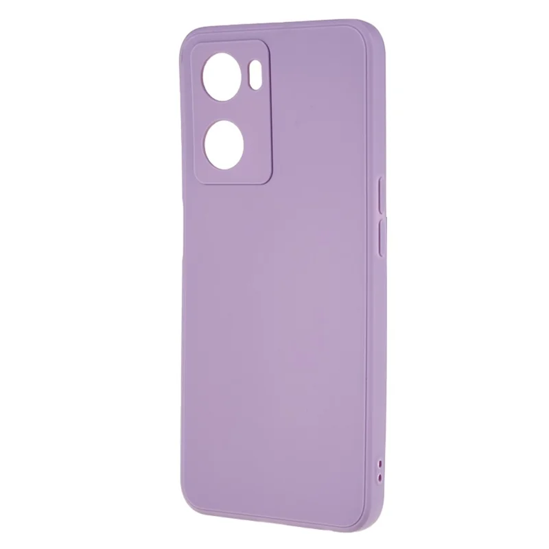 For Oppo A57 4G Straight Edge Soft TPU Case Precise Cutout Anti-scratch Phone Cover - Light Purple