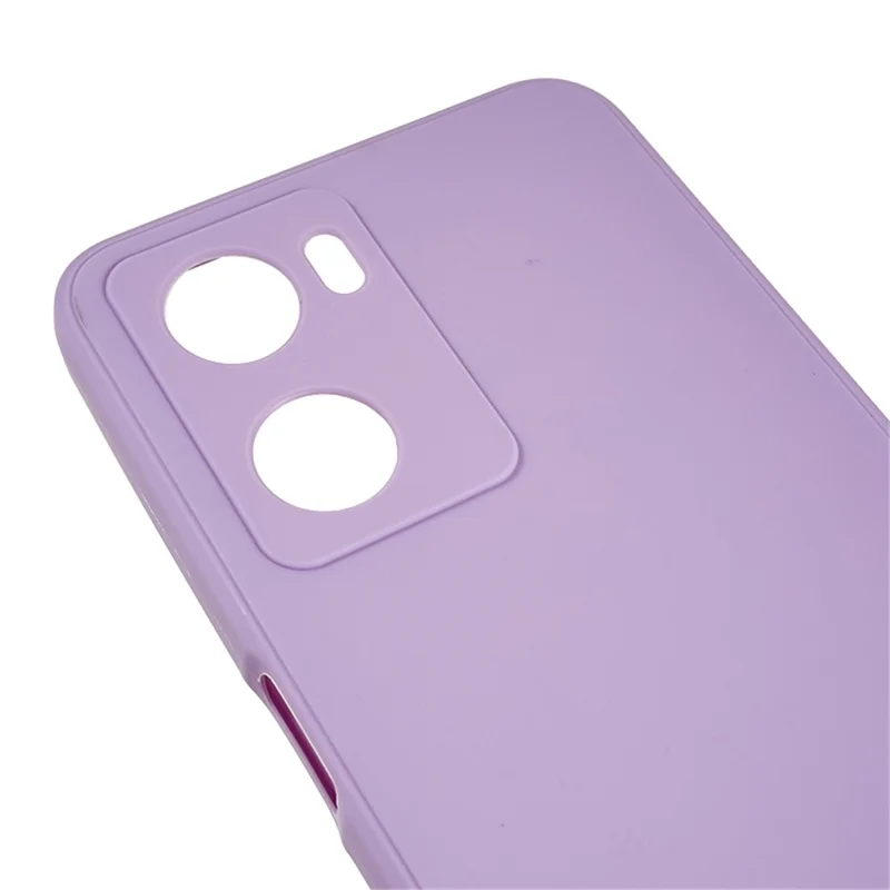 For Oppo A57 4G Straight Edge Soft TPU Case Precise Cutout Anti-scratch Phone Cover - Light Purple