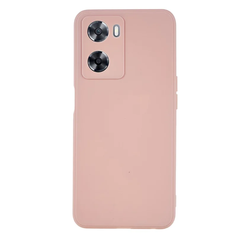 For Oppo A57 4G Straight Edge Soft TPU Case Precise Cutout Anti-scratch Phone Cover - Pink