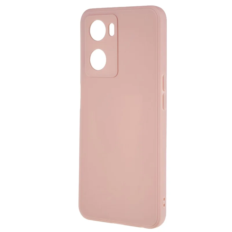For Oppo A57 4G Straight Edge Soft TPU Case Precise Cutout Anti-scratch Phone Cover - Pink
