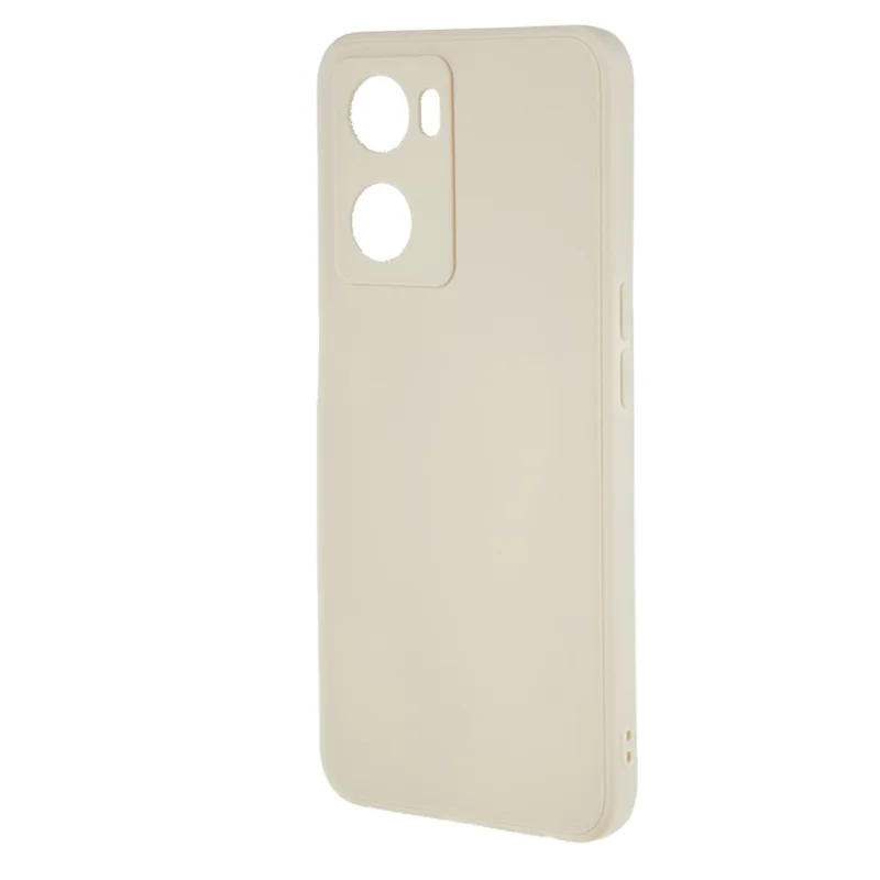 For Oppo A57 4G Straight Edge Soft TPU Case Precise Cutout Anti-scratch Phone Cover - White