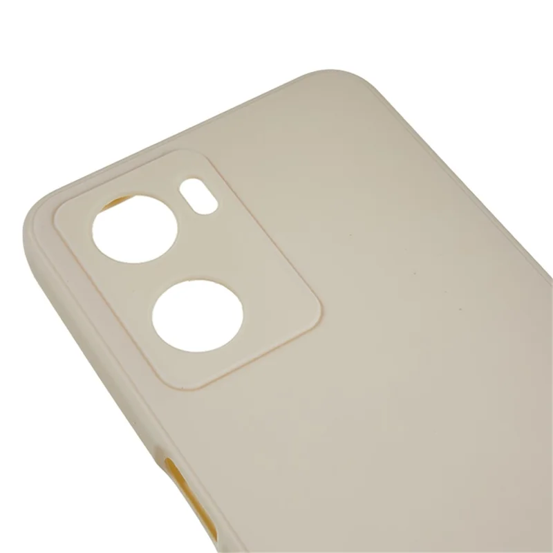 For Oppo A57 4G Straight Edge Soft TPU Case Precise Cutout Anti-scratch Phone Cover - White