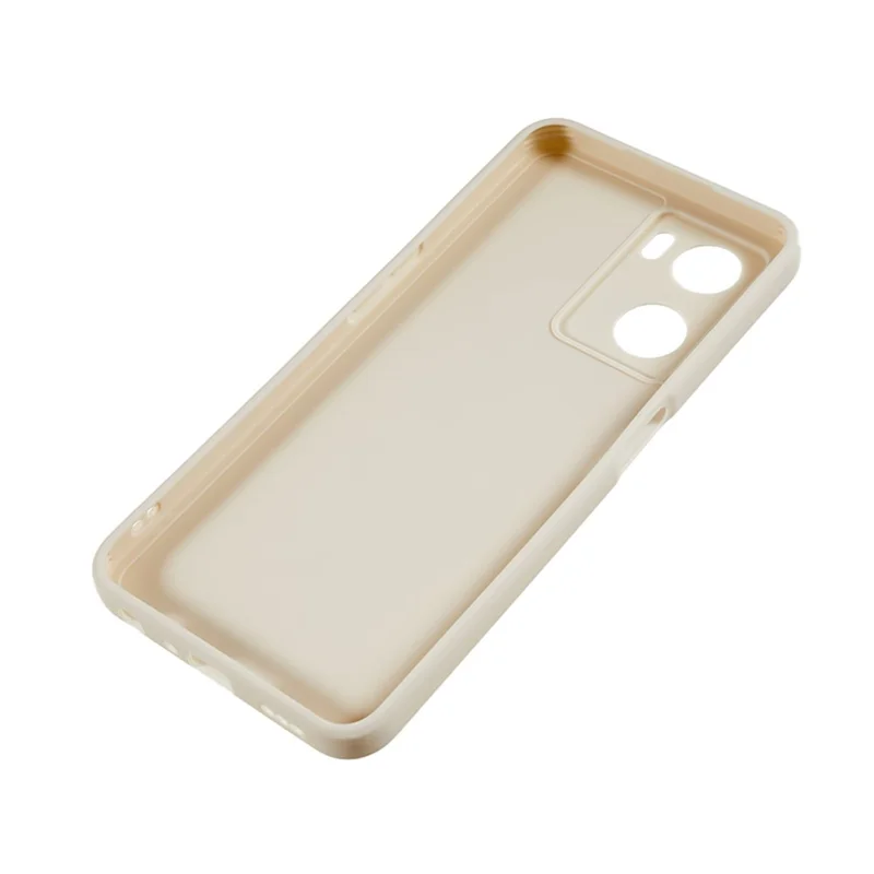 For Oppo A57 4G Straight Edge Soft TPU Case Precise Cutout Anti-scratch Phone Cover - White