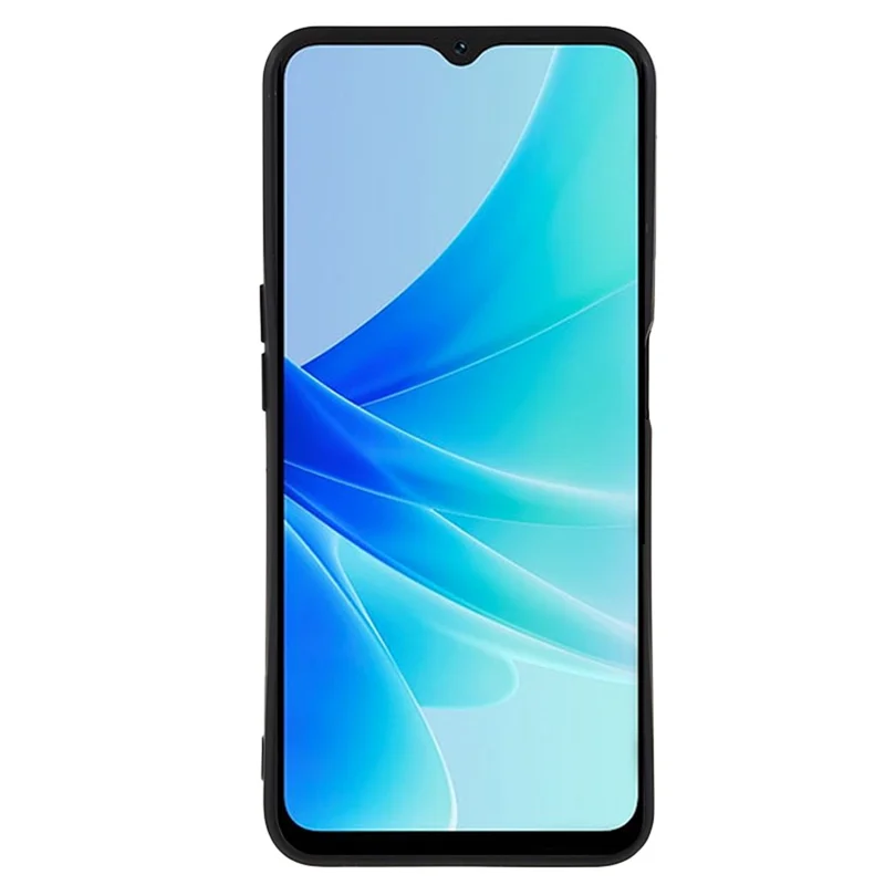 Für Oppo A57 4G Straight Edge Soft TPU-Hülle Präziser Ausschnitt Kratzfeste Handyhülle - Schwarz