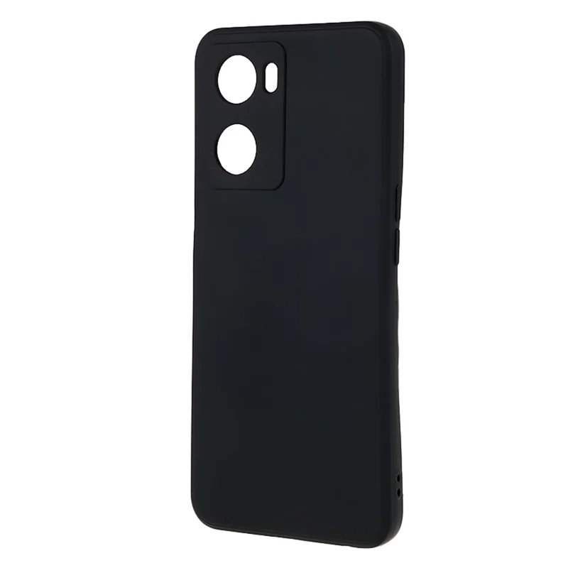 Für Oppo A57 4G Straight Edge Soft TPU-Hülle Präziser Ausschnitt Kratzfeste Handyhülle - Schwarz