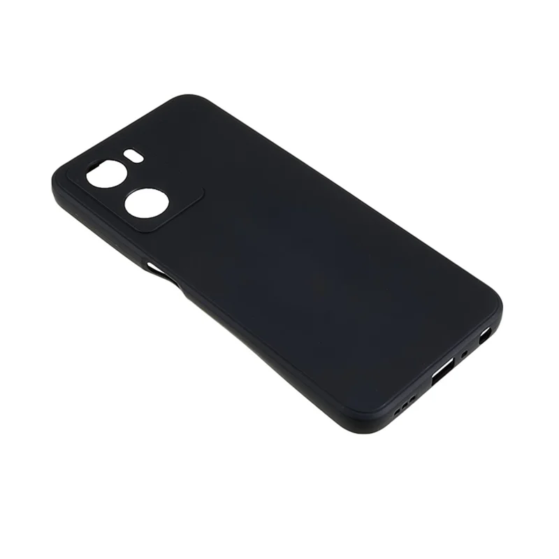 Für Oppo A57 4G Straight Edge Soft TPU-Hülle Präziser Ausschnitt Kratzfeste Handyhülle - Schwarz