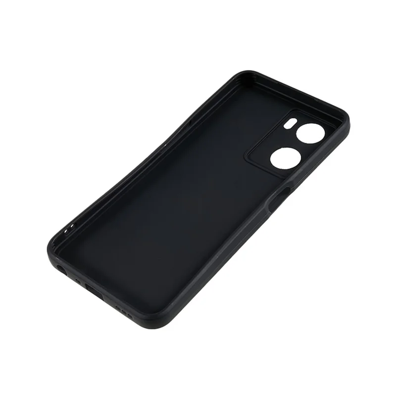 Für Oppo A57 4G Straight Edge Soft TPU-Hülle Präziser Ausschnitt Kratzfeste Handyhülle - Schwarz