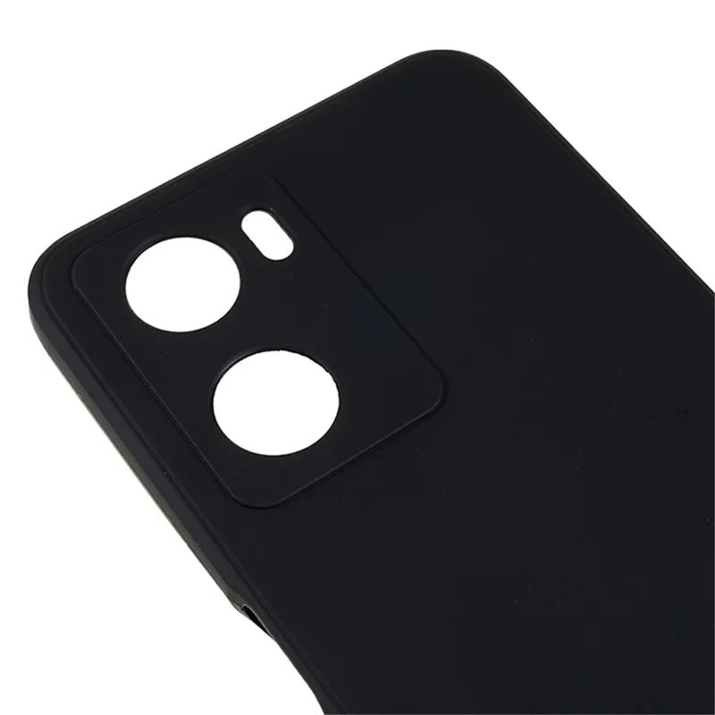 Für Oppo A57 4G Straight Edge Soft TPU-Hülle Präziser Ausschnitt Kratzfeste Handyhülle - Schwarz