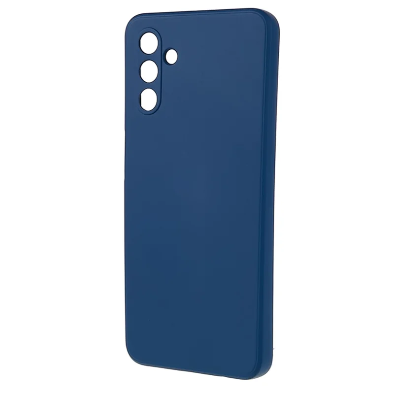 For Samsung Galaxy A13 5G Rubberized Phone Case Soft TPU Fiber Lining Cushion Shockproof Cover - Sapphire