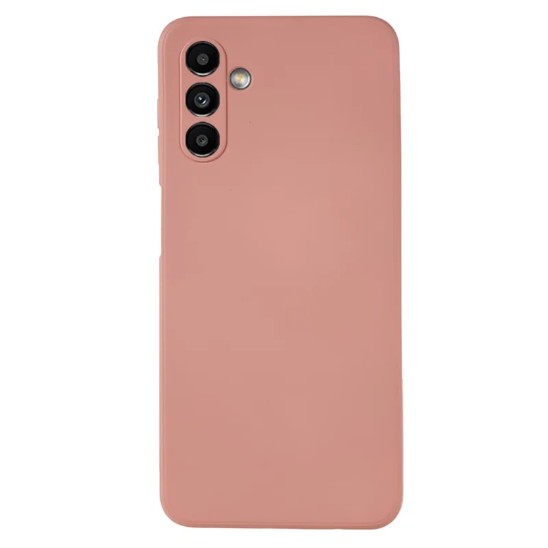 For Samsung Galaxy A13 5G Rubberized Phone Case Soft TPU Fiber Lining Cushion Shockproof Cover - Pink