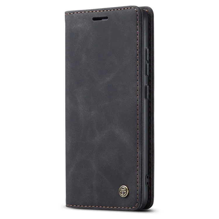 CASEME 013 Серия для Xiaomi 13 5G PU кожаный чехол-книжка для телефона Защитный чехол-портмоне - черный