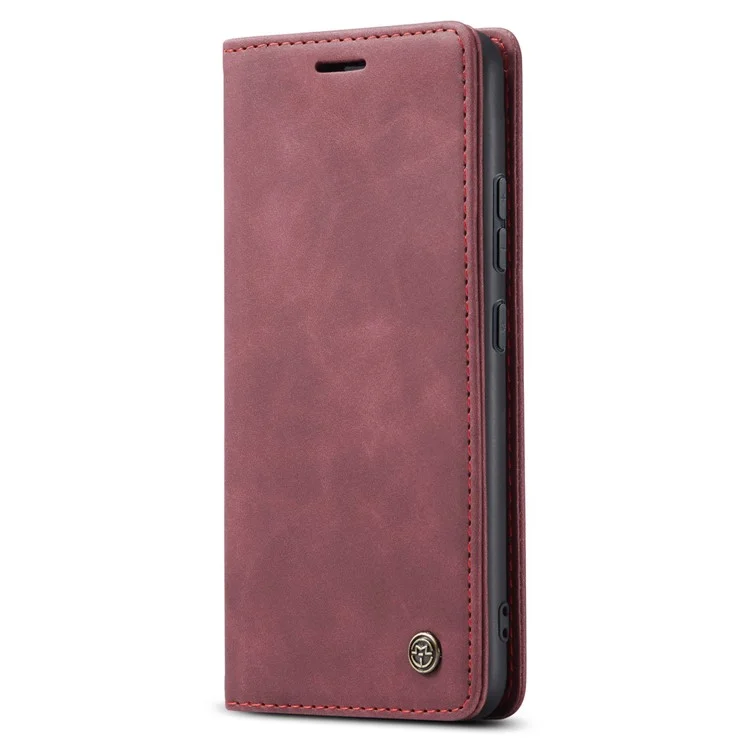 CASEME 013 Series For Honor X40 5G / X9a 5G / Magic5 Lite 5G Phone Case PU Leather Wallet Stand Cover - Wine Red