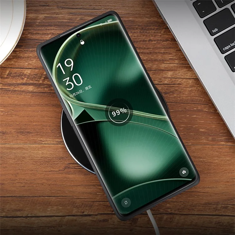AZNS для Oppo Find X6 с тиснением PU кожаное покрытие TPU-чехол для телефона, устойчивый к падению - коричневый