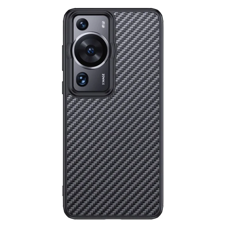 For Huawei P60 Pro / P60 Kevlar Fiber TPU Anti-drop Phone Case Magnetic Protective Cover