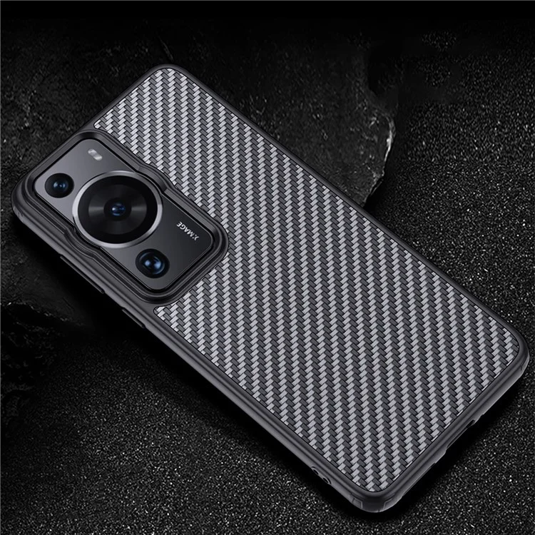For Huawei P60 Pro / P60 Kevlar Fiber TPU Anti-drop Phone Case Magnetic Protective Cover