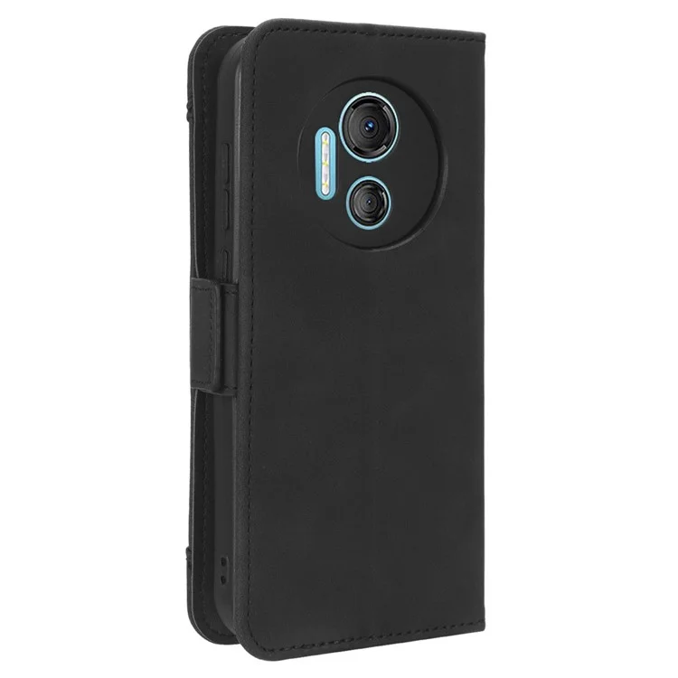 Para Doogee X97 / X97 Pro Protective Flip Case PU Leather Stand Wallet Phone Cover Multiple Card Holder - Preto