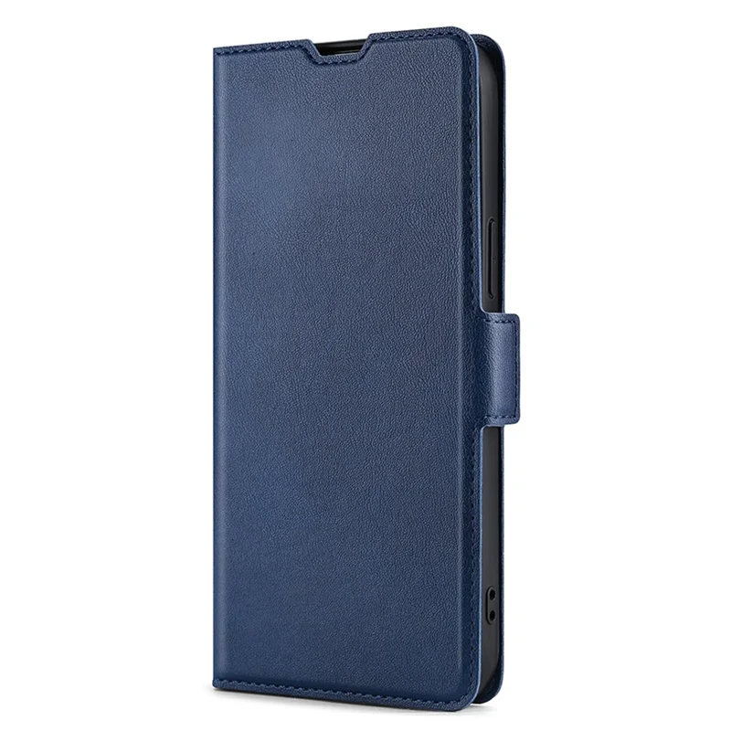 For TECNO Spark 9 Pro 4G Card Slot PU Leather Phone Flip Case Stand Shockproof Protective Cover - Blue