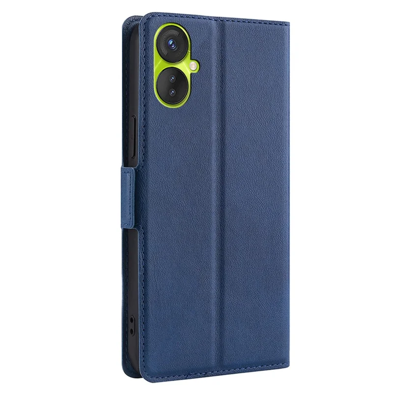 For TECNO Spark 9 Pro 4G Card Slot PU Leather Phone Flip Case Stand Shockproof Protective Cover - Blue