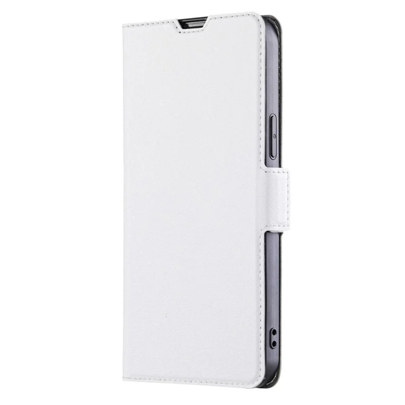 For Oppo Find X6 Fall-proof PU Leather Card Slot Phone Flip Case Stand Protective Cover - White