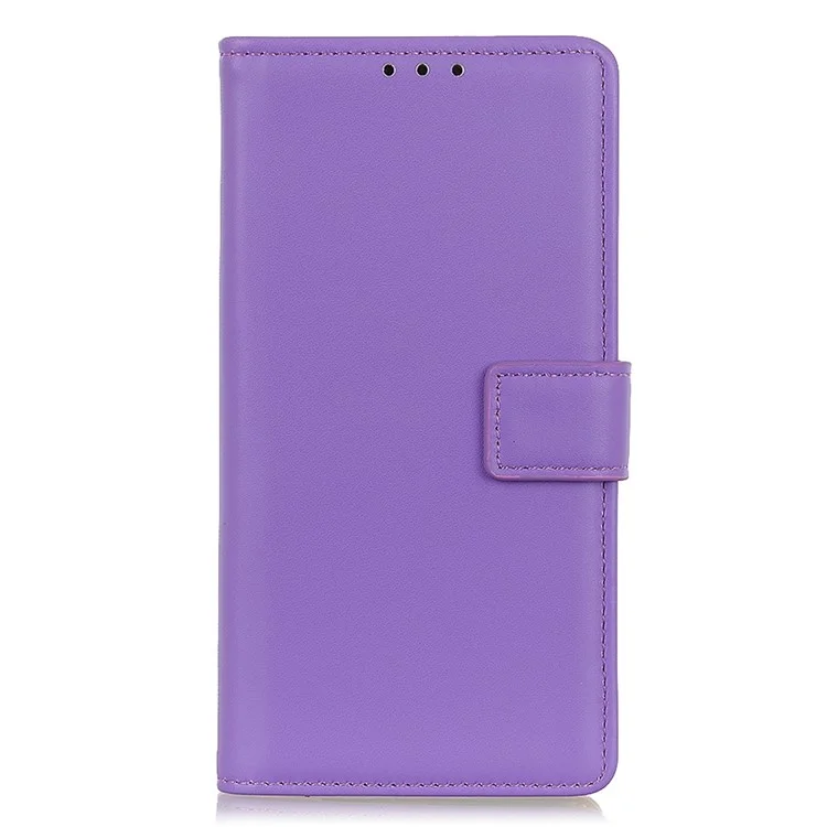 Para Nokia C12 4G / C12 Plus / C12 Pro Anti-scratch PU Leather Phone Case Wallet Stand Mobile Phone Cover - Roxo