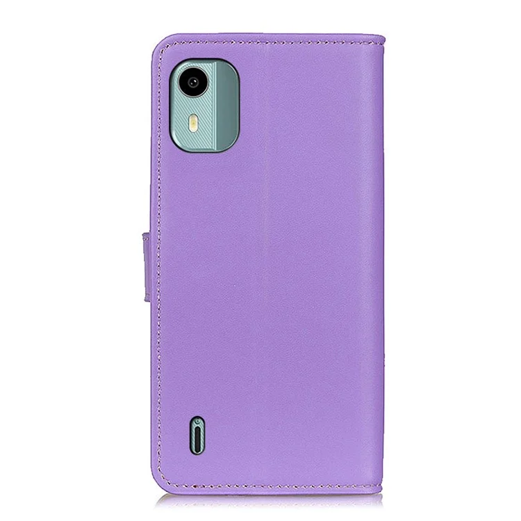 Para Nokia C12 4G / C12 Plus / C12 Pro Anti-scratch PU Leather Phone Case Wallet Stand Mobile Phone Cover - Roxo