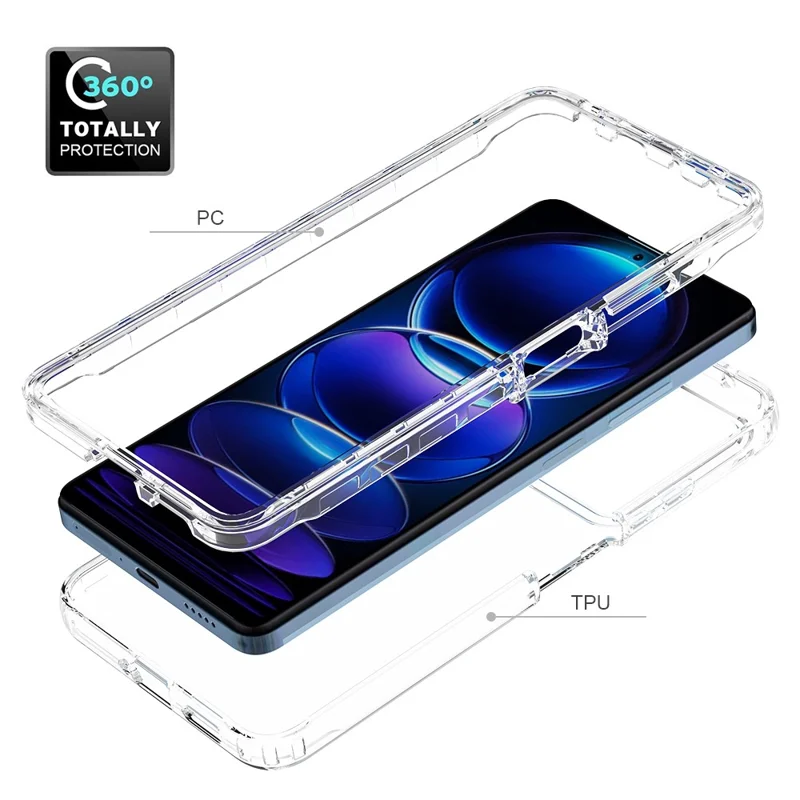 Funda de TPU + PC para Xiaomi Redmi Note 12 Pro 5G / Note 12 Pro Speed 5G / Poco X5 Pro 5G Funda de protección con degradado - Púrpura degradado