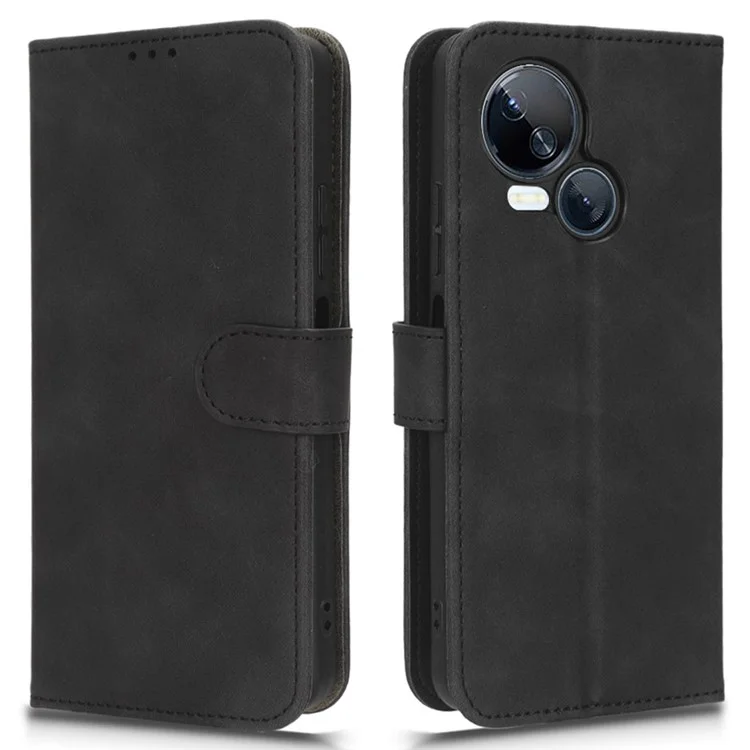 Для Чехол-книжка TECNO Spark 10 5G Anti-Drop PU Leather с подставкой и защитой экрана - Черный