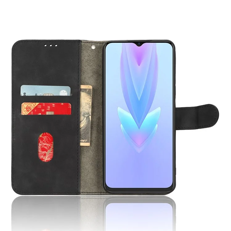 Для Чехол-книжка TECNO Spark 10 5G Anti-Drop PU Leather с подставкой и защитой экрана - Черный