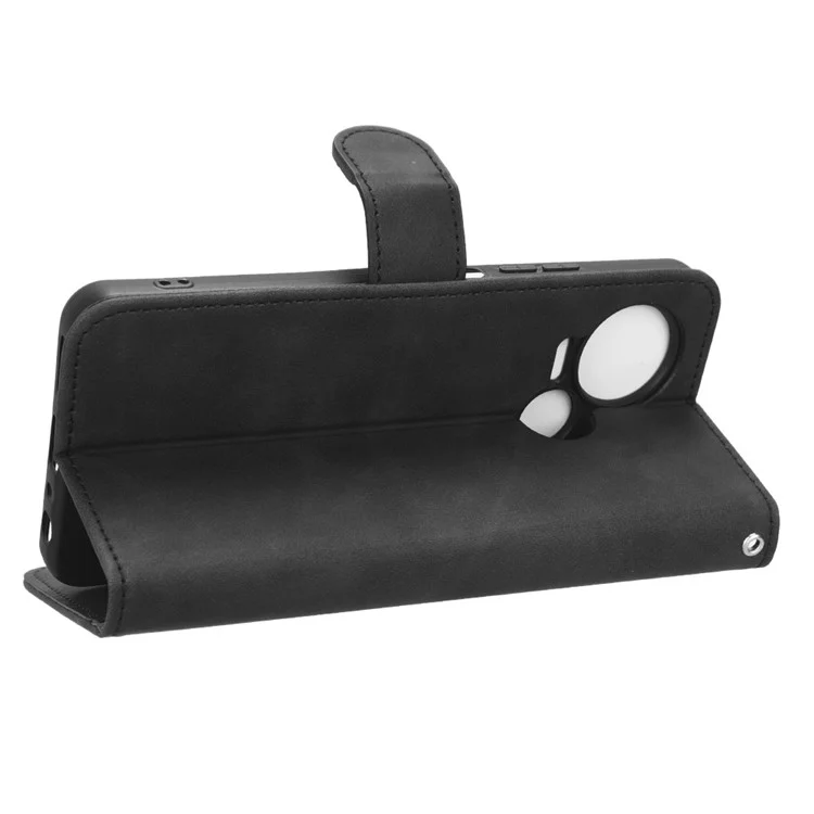 Для Чехол-книжка TECNO Spark 10 5G Anti-Drop PU Leather с подставкой и защитой экрана - Черный