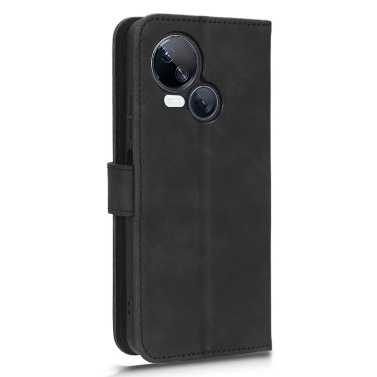 Для Чехол-книжка TECNO Spark 10 5G Anti-Drop PU Leather с подставкой и защитой экрана - Черный